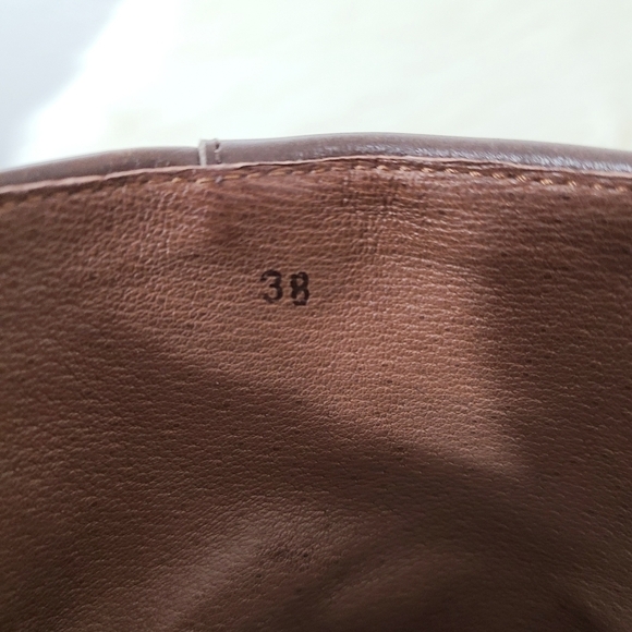 Sanita Maddox wedge ankle boots dark brown folded over buttons 38 - Picture 10 of 10